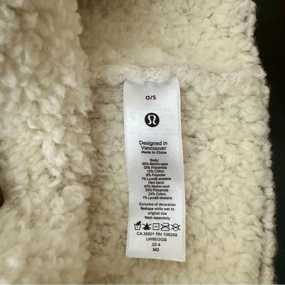 Lululemon Ombré knit textured Beanie Bone/White Opal - Picture 6 of 10